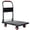 Black/330lbs, variant on Platform Truck, Foldable Handcart with 4" TPR 360-Degree Silent Wheels, 330lbs Heavy-Duty Push Dolly Cart, 4 Steel Load-Bearing Beams for Warehouse Garage Home Use, 28-3/4"L x 18-3/4"W