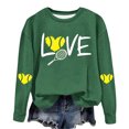 thumbnail image 4 of Timegard Womens Crewneck Sweatshirt Fall Loose Comfy Drop Shoulder Print Long Sleeve Pullover Tops, 4 of 4