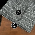 thumbnail image 4 of Kripyery 1 Pair Men Cufflinks Letter Pattern Electroplating Smooth Surface Exquisite Craftsmanship Fashion Item Decorate Alloy Men Fashion A-Z Single Alphabet Cufflinks Custom Accessory, 4 of 8