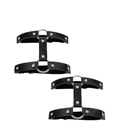 2pcs Gothic Double Row Garters Leg Ring Leg Elastic Punk Harness Garter Belt-- | Walmart Canada
