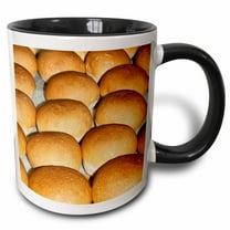 3drose, Sourdough Bread Rolls, Cooked in the Bakers Laboratory, Italy., 15oz Two-tone Black Mug
