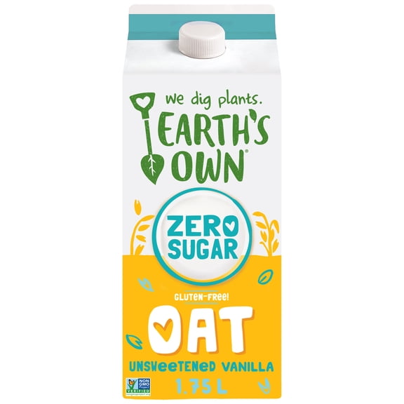 Earth's Own Sans gluten, Boisson à l’avoine Vanille Zéro sucre, 1,75 L