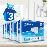 Attends DermaDry Advance Briefs X-Large 58'' - 63'' Bag of 20 - 6 Pack