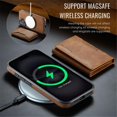 thumbnail image 3 of MAGKING Case For iPhone 16  , RFID Blocking, PU Leather,Compatible With MagSafe Detachable 2 In 1 Wallet With Multi-Card Slots,Magnetic Protective Cover,Brown,For  iPhone 16, 3 of 8