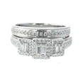 thumbnail image 3 of 14K White Gold Bridal Set Baguette and Round Diamonds 3 Style Style 0.63ctw Diamonds Rings, 3 of 3