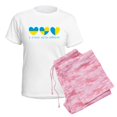 thumbnail image 6 of CafePress - I Stand With Ukraine Heart Pajamas - Women's Short Sleeve Print T-Shirt and Pants Light Cotton Pajama Set, 6 of 7
