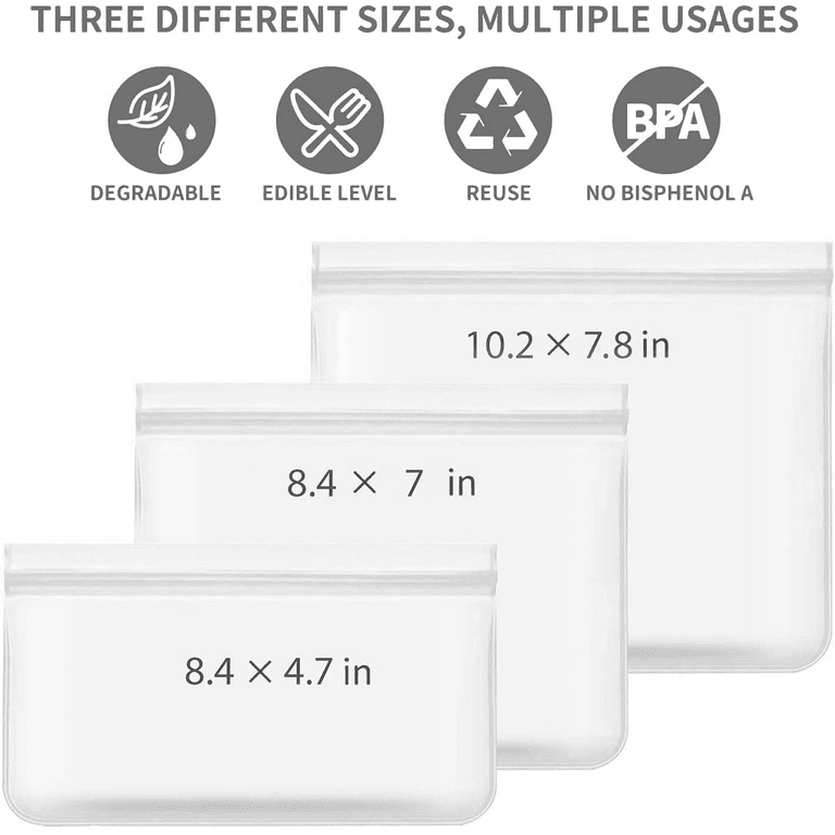 60 x Food Storage Freezer Bags by XupZip™ - Half Gallon Size - Reusable,  Heavy Duty Quart Plastic, BPA-Free Sandwich Bags - Freezable Sealable &  Easy to Open Airtight Food Bags - The Batch Lady