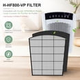 thumbnail image 2 of H-HF800-VP Filter Replacement Compatible with Hunter HP800 Air Purifier Series, Part Number H-HF800-VP H-PF800, 1 Filter and 4 Carbon Pre-Filter, 2 of 8