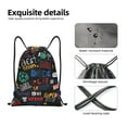 thumbnail image 4 of Disketp Basketball Drawstring Backpack Drawstring Gym Bags Draw String Bags for Sports, Gym, Travel, Swimming, Beach-Small, 4 of 6