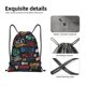 thumbnail image 4 of Fotbe Basketball Bolsa Mochila con Cordón Estampada, Bolsa de Gimnasio Deportiva, Bolsa Cinch, Bolsa con Cordón para Hombres y Mujeres-Small, 4 of 6