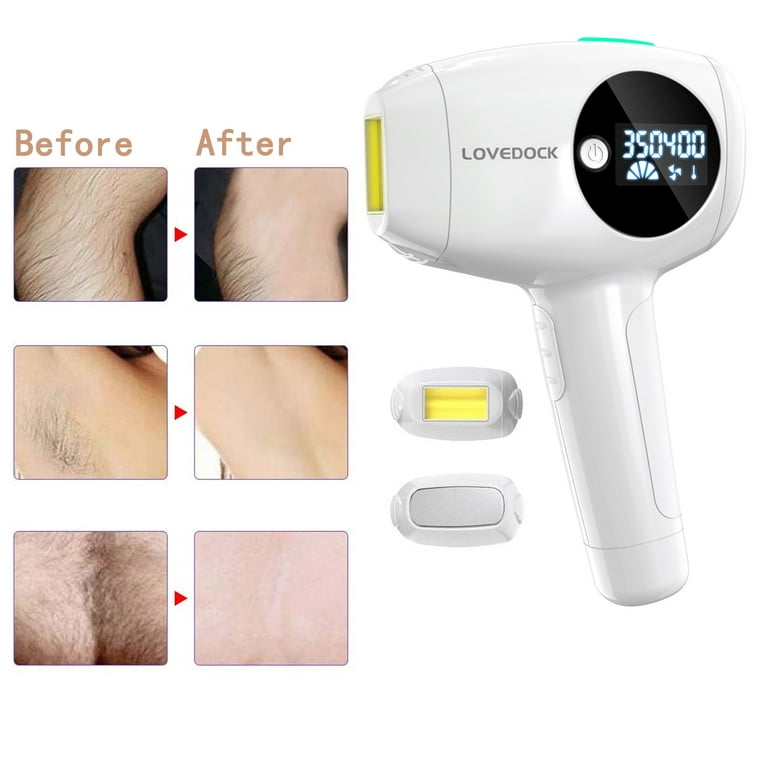 Laser Hair Removal Device, LOVE DOCK IPL Hair Removal for Women & Men  At-Home Use-350000 Flashes Permanent Painless Light Hair Removal Device for 