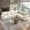 King Beige, variant on FFH 88.2" Sectional Sofa with Pull Out Bed, Convertible Sleeper Sofa, 5 Seater Chenille Couch for Living Room, Beige