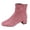 Pink, variant on Women's Sequin Glitter Ankle Boots Chunky Low Block Heels Sparkly Booties Wedding Bridal Party Dress Dance Shoes Mid Heels Side Zipper Booties Black 6