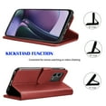 thumbnail image 4 of Tiflook For Motorola Moto G Stylus 5G | 2023 | Wallet Case, Luxury PU Leather ID Cash Credit Card Holder Slots [Kickstand Feature] [Wrist Strap] Carrying Flip Cover [Wine], 4 of 6