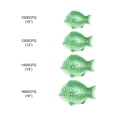 thumbnail image 4 of Excellante Fish platter melamine dinnerware collection 10" fish shape melamine platter, light green color, comes in dozen, 4 of 4