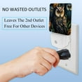 thumbnail image 3 of Owl LED Square Night Light - Compact and Energy Efficient Illumination for Bedrooms and Bathrooms - Plug-in Wall Lamp with Auto Sensor, 3 of 6