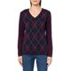 thumbnail image 1 of Jersey Tommy Hilfiger para mujer, algodón, hiedra, con cuello en V, 1 of 3