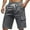 Dark Gray, variant on Chiccall Mens Running Cargo Shorts Outdoor Hiking Shorts Casual Summer Elastic Waist Drawstring Lounge Shorts