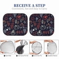 thumbnail image 4 of Lsque Thanksgiving Seamless Pattern 2 PCS Windshield Sun Shade | CarFoldable Window Covers | Car Accessories Reflect UV for Universal Cars SUV Truck | Small, 4 of 7