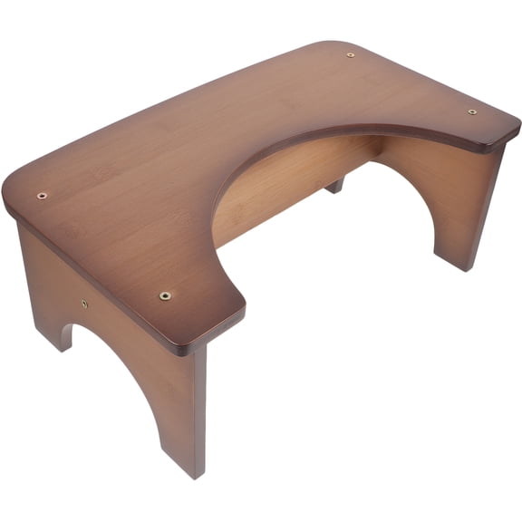 COSMOBETTY Toilet Step Stool Bamboo Light Brown 1Pack 14.6x7.9x6.7in