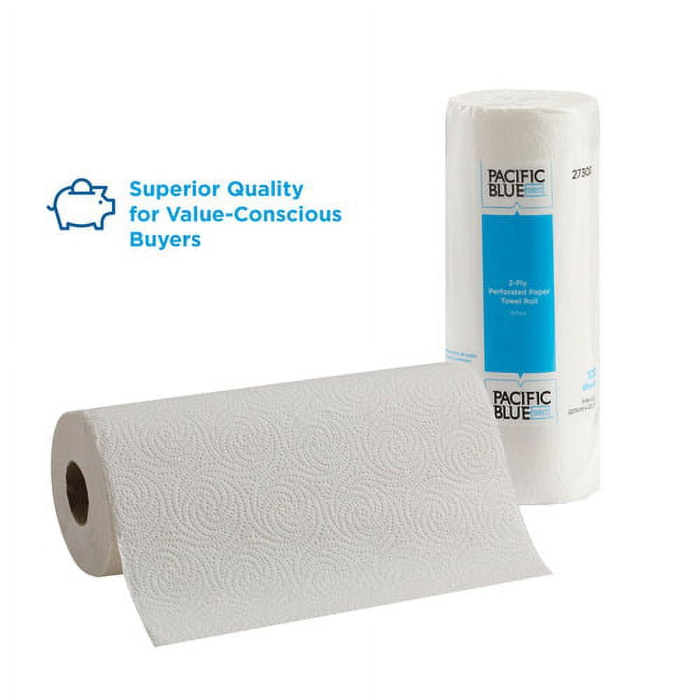 Georgia-Pacific Preference 100 Sheet Perforated Roll Towels 2 Ply - 8.80" x 11" - 100 Sheets/Roll - White - Paper - Perforated, Strong, Absorbent - for Healthcare, Food Service - 100 - 30 / Carton