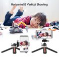 thumbnail image 3 of Amdohai Mini Desktop Tripod Stand with 360° Rotatable Ballhead 1/4 inch Screw QR Plate Aluminum Alloy 5kg Load Capacity for Compact Camcorder DSLR ILDC Camera Smartphone, 3 of 8