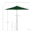 thumbnail image 5 of California Umbrella Venture 7.5' Silver Market Umbrella in Green, 5 of 5