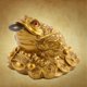 thumbnail image 1 of Feng Shui Chino Riqueza Dinero de la Suerte Rana Moneda Sapo Decoración Regalo Resina y Color Dorado Pintado Prosperidad y Amuleto de Buena Suerte ANGGREK Otros, 1 of 8