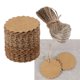 thumbnail image 3 of 100 Pcs Kraft Paper Tags Brown Craft Gift Tags Craft Labels Paper Lable Tags Round Kraft Tags, 3 of 5