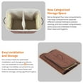 thumbnail image 4 of EcoSummer Bamboo Laundry Hamper 106L Large with Removable 4-Section Liner, Foldable Storage Basket with Lid and Handles for Bedroom, Laundry Room, Small Spaces – Brown, 4 of 8