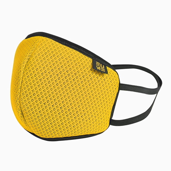 EUME Protect 95 Face Mask Washable - Reusable, Anti Dust/Pollution Shield with 4 Layered Ply Protected Mask for Men and Women in Yellow (1)