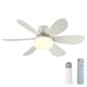 thumbnail image 1 of E26/27 ventilador de enchufe luz LED ventilador de bombilla regulable 40W/30W para dormitorio cocina, 1 of 6