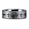 thumbnail image 2 of Christian Bow Archer Tungsten Carbide Ring, 2 of 5