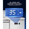 thumbnail image 4 of VEVOR Commercial Refrigerated Pizza Prep Table Stainless Steel Fridge Triple Door, 4 of 8