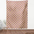 thumbnail image 4 of Fruits Fabric by the Yard, Vintage Style Engraving Sketch of Ripe Bananas in Repeated Pattern, Upholstery Fabric for Dining Chairs Home Decor Accents, Purple and Pastel Yellow by Ambesonne, 4 of 5