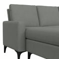 thumbnail image 2 of Hillsdale  Matthew Upholstered Reversible Chaise Sectional - 36H x76W x 57.25D Smoke - Left Facing, 2 of 5