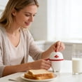 thumbnail image 5 of 1pcs Egg Cooker, Microwave Boiled Eggs Poachers Hardboiled Food Grade Rapid Egg Maker Hard Soft Boilers Cooking Accessories Kitchen Tool for Home Poached Scrambled Breakfast White, 5 of 8