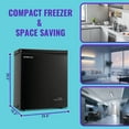thumbnail image 2 of DEMULLER 4.0 Cu.ft Deep Freezer Top Open Door Compact Freezer with 2 Removable Storage Baskets Black, 2 of 9