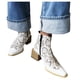 thumbnail image 5 of NECHOLOGY Botas Mujer Zapatos Botines para mujer Zapatos antideslizantes a la , botines con punta, cómodos, con cremallera, tacones redondos, botas para mujer, botas altas para mujer (White, 9), 5 of 7