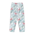thumbnail image 5 of Goofa Tropical Flamingo Printed Soft Pajama Pants for Women, Wide Leg Comfy Casual Lounge Yoga Pants-Small, 5 of 9