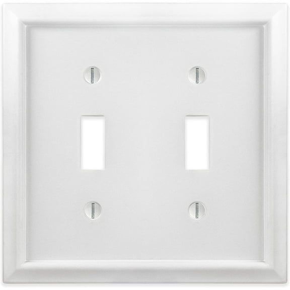 Amerelle 2 Gang Standard Annabelle Toggle Switch Plate