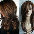 thumbnail image 7 of Ankoty Clearance! Natural Looking Cute Wigs for Everyday Parties Wavy Net Rose Synthetic Women Black Red Fashion Wig Short Wigs Front Wig 1 Wig Brown, 7 of 7
