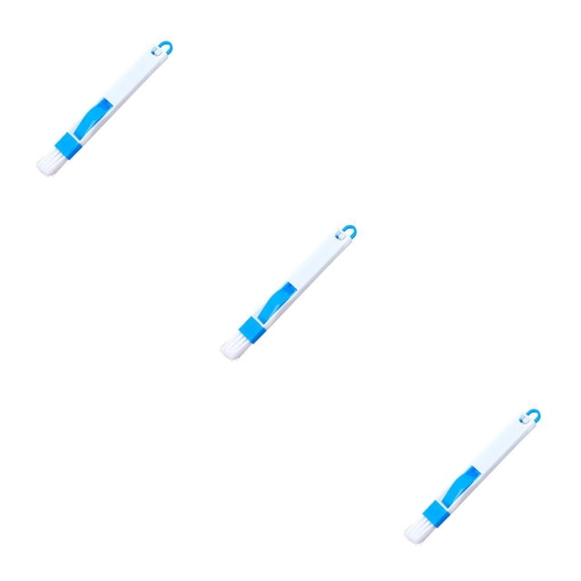 Kearding 2 en 1 cepillos de limpieza de ranuras de ventana teclado sanitario hogar azul/púrpura cocina multiusos herramientas de limpieza azul Type1 NO1