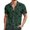 Green, variant on European Beach Men Comfortable Loose Sports Foreign Trade Business Casual Collar Button Open Shirt Short Sleeve Shirt Sequin Shirt Men