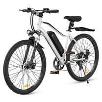 iSinwheel 500W Electric Bike Adult,26" Mountain Bicycle Professional ,Front Dual Shock Absorption Ebike,Up 20MPH,55 Miles,35-Speed, UL-Certified,42V 10.8AH Removable Battery,White