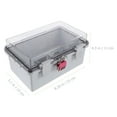 thumbnail image 2 of Minkissy Transparent Outdoor Timer with Remote ABS Junction Box Weatherproof Electrical Panel Cover, 2 of 8