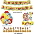 thumbnail image 4 of Birthday Decorations Balloons Birthday Cake Decorations Happy Birthday Banner Party Supplies Curious Monkey Birthday Party Decorations, 4 of 6
