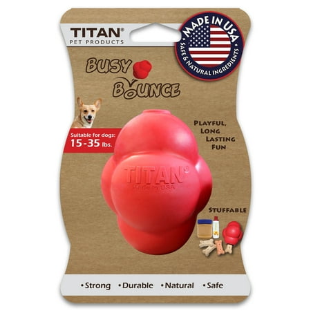 Titan Busy Bounce Dog Toy, Medium (Busy Bee Dog Toy Best In Show)