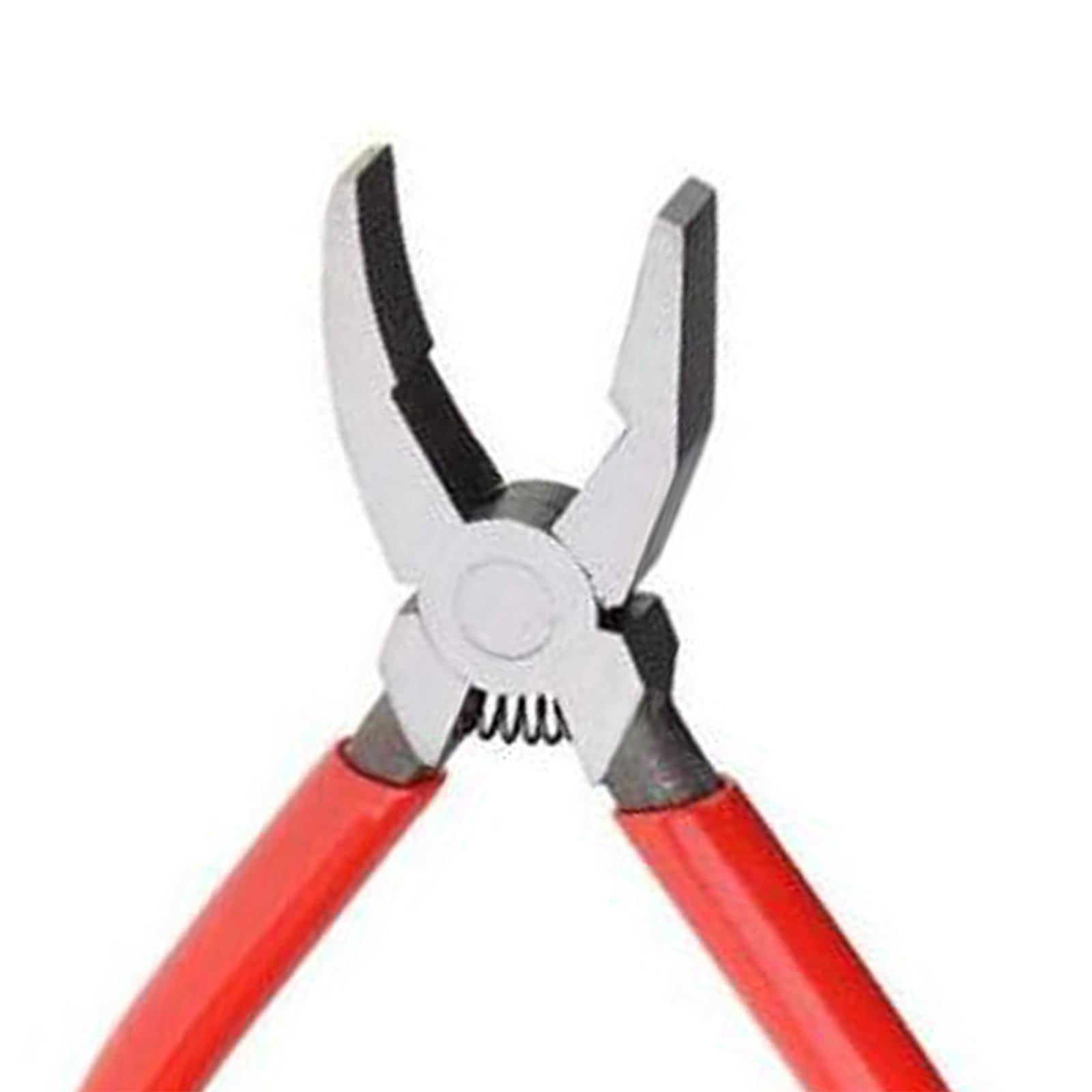 Key Fob Pliers, Glass Cutting Tool, Grozing Pliers, Metal Glass Running Pliers, Glass Breaking Pliers for Mosaics, Tiles, Stained Glass 6inch