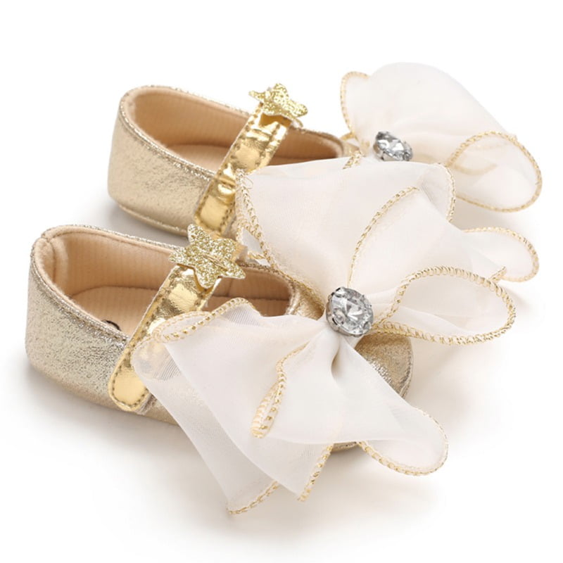 Finex Baby Girls Toddler Princess Shoes Soft Bottom Anti-slip Walkers ...